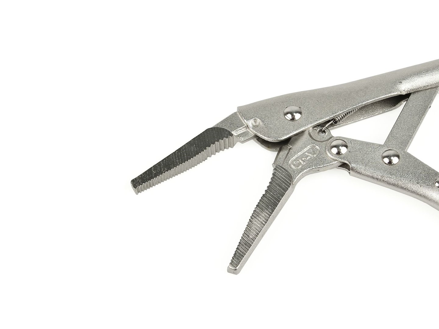 Prodloužené kleště Morse 165 mm – detail čelistí