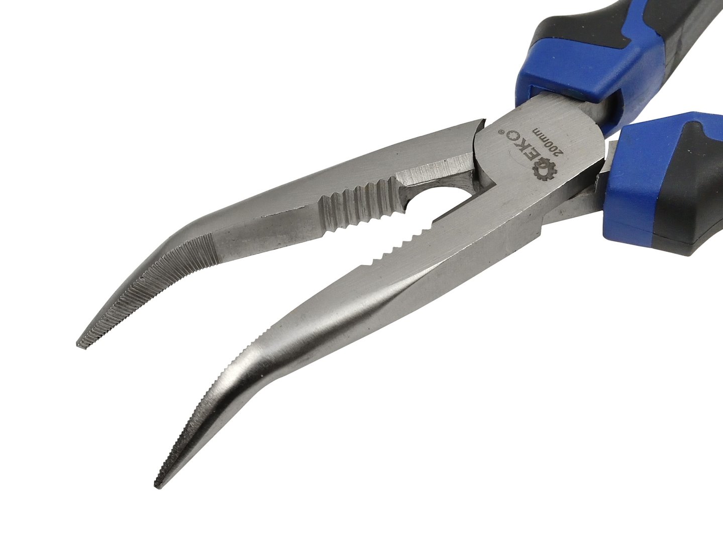 Prodloužené kleště ohnuté 200 mm PREMIUM – detail čelistí