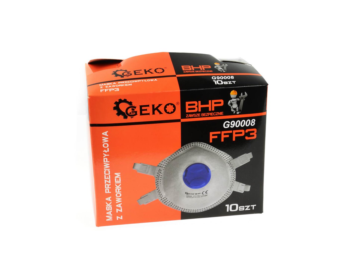 Protiprachová maska FFP3 Geko G90008 – balení 10 ks
