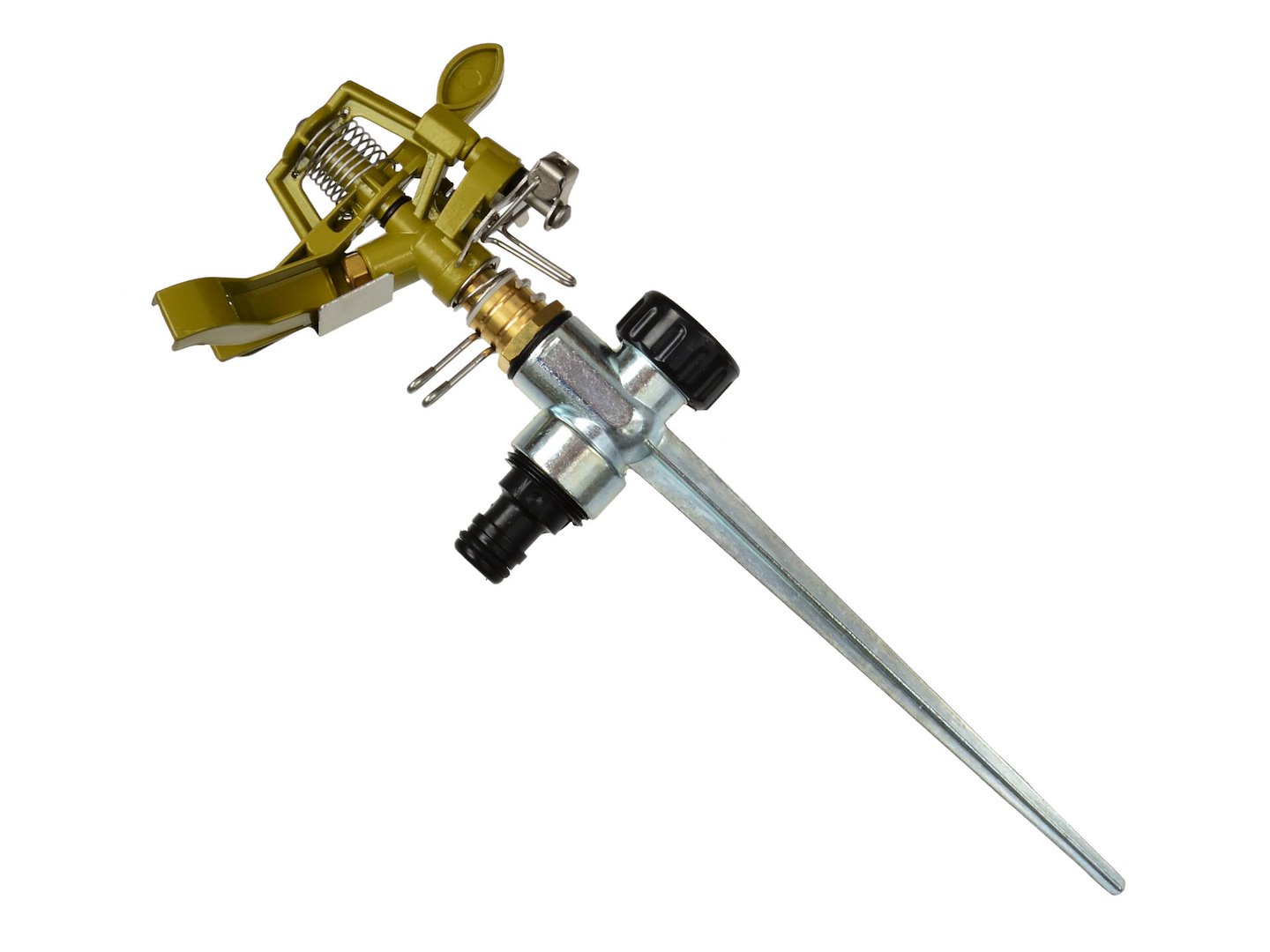 Pulzující kovový postřikovač Geko 40 mm – celkový pohled