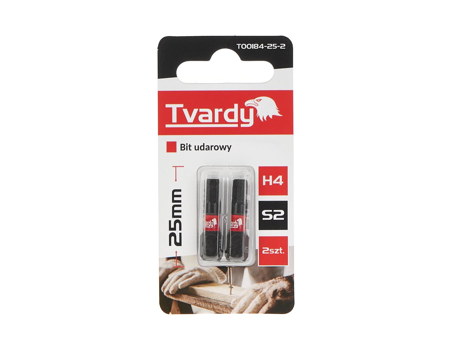 Rázový bit H4 25 mm S2 Geko – varianty balení