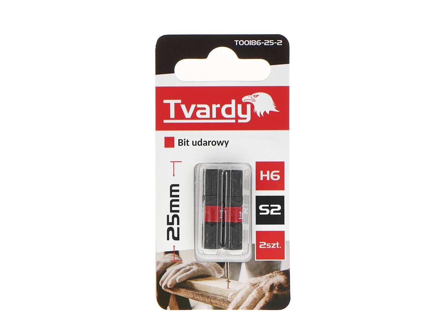 Rázový bit H6 25 mm S2 – flexibilní balení 2 až 500 ks