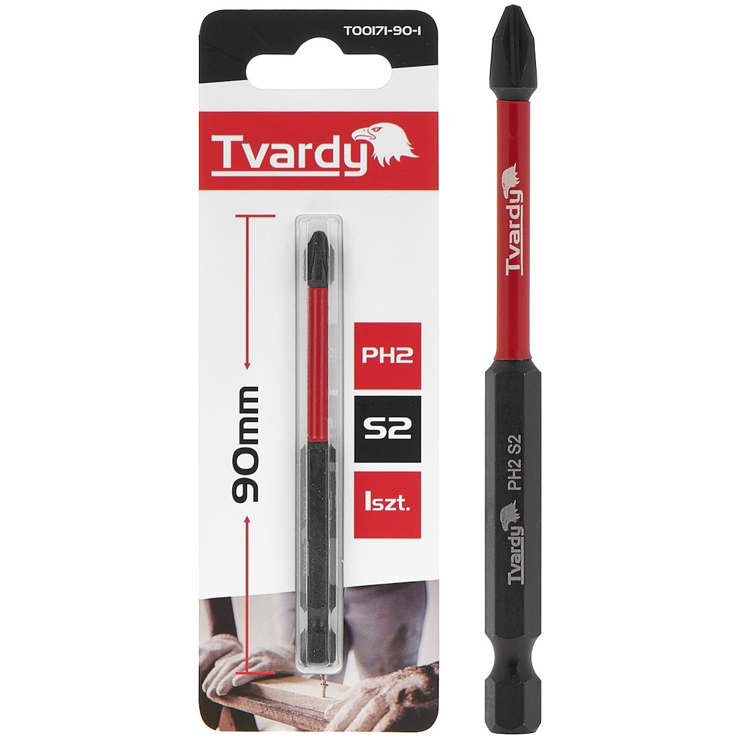 Rázový bit PH2 90 mm S2 Geko – celkový pohled