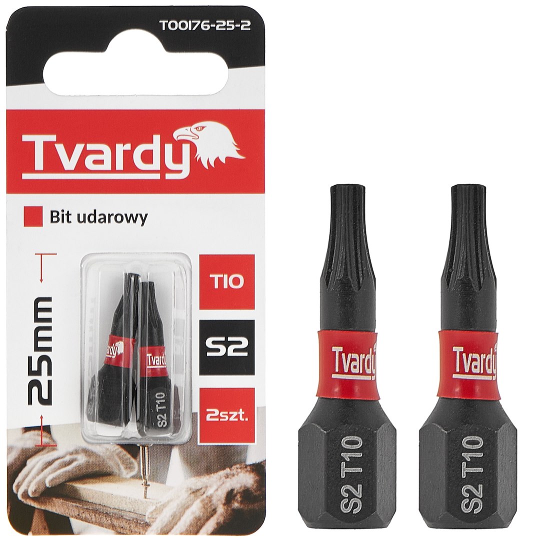 Rázový bit T10 25 mm S2 Geko – celkový pohled