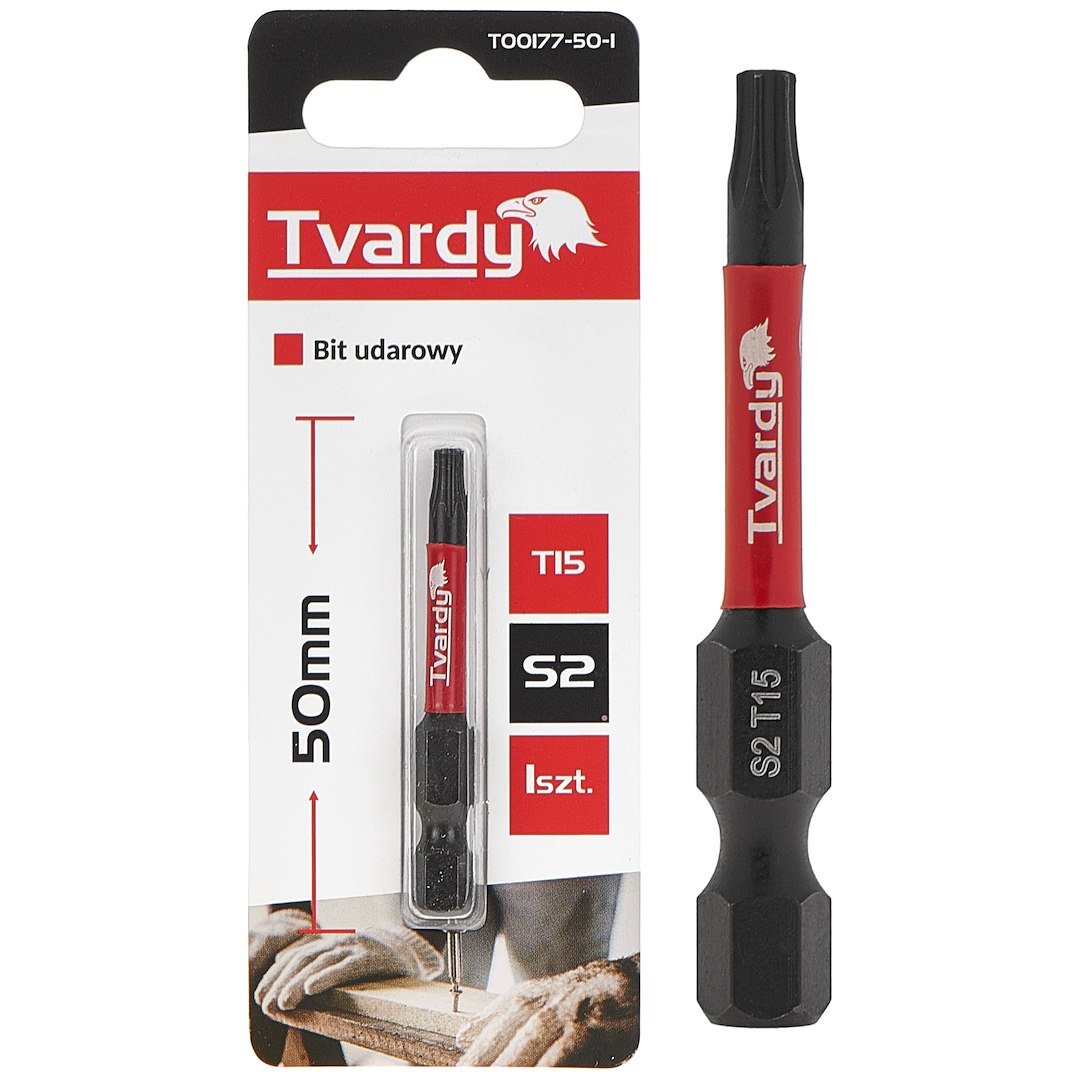 Rázový bit T15 50 mm S2 – celkový pohled na bit