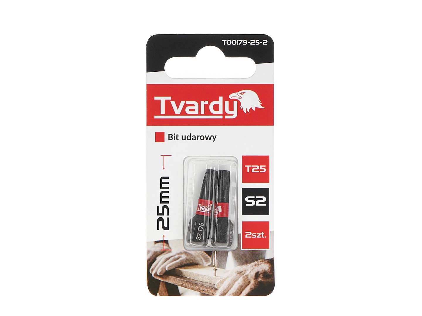 Rázový bit T25 25 mm S2 Geko – varianty balení