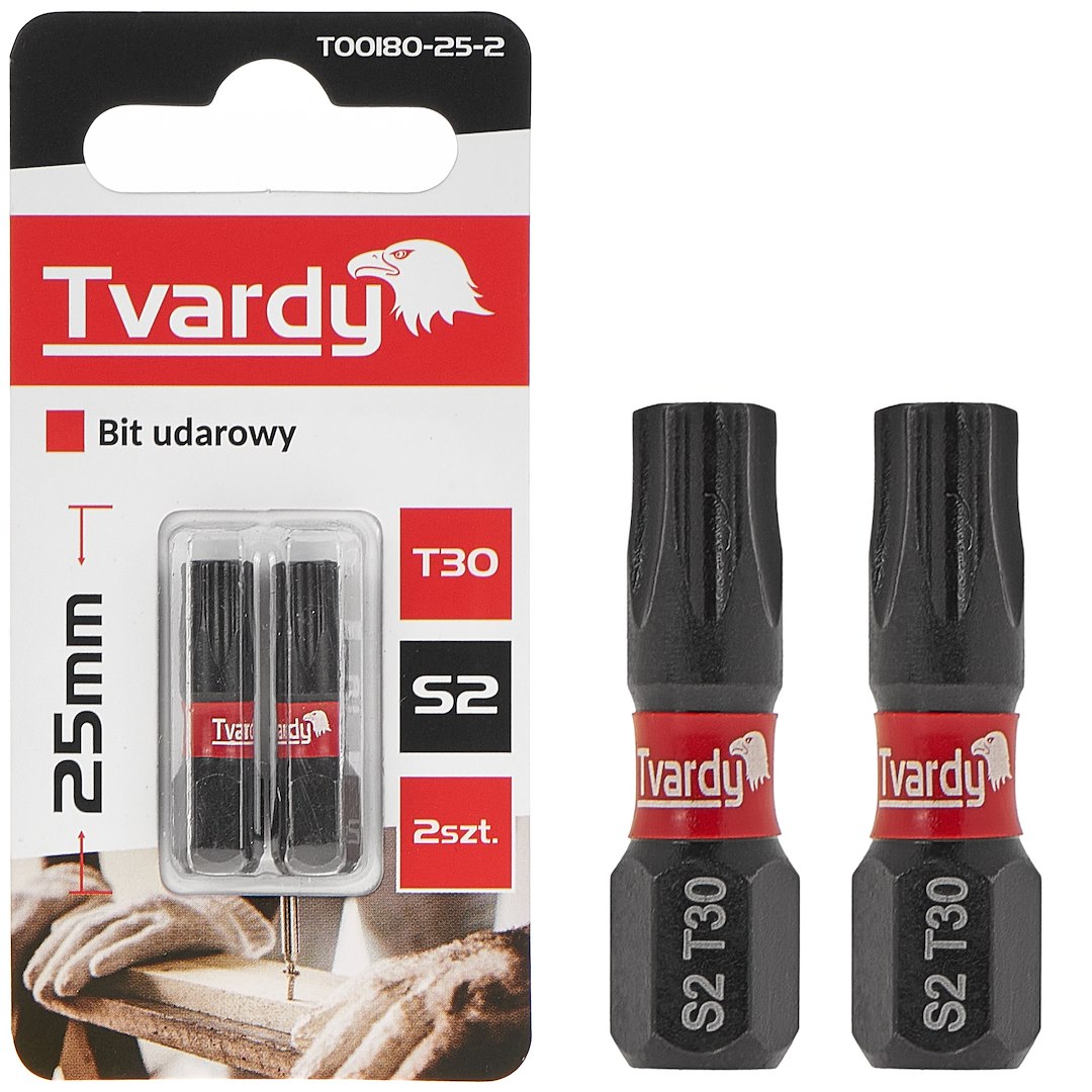 Rázový bit T30 25 mm S2 Geko – celkový pohled
