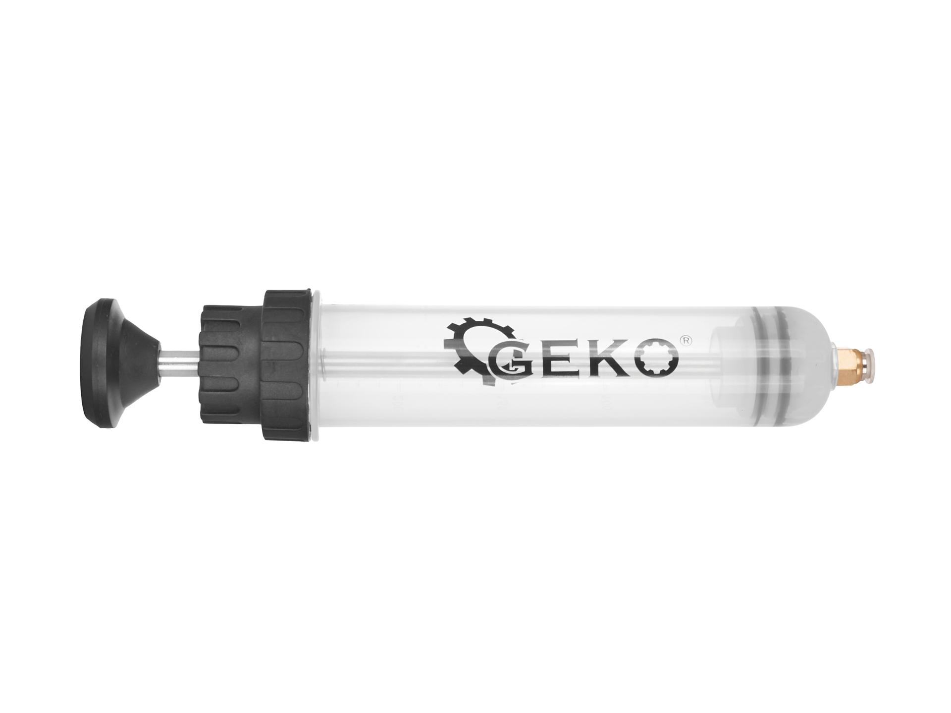 Ruční odsávačka kapalin 200 ml Geko – detail trysky a trubičky