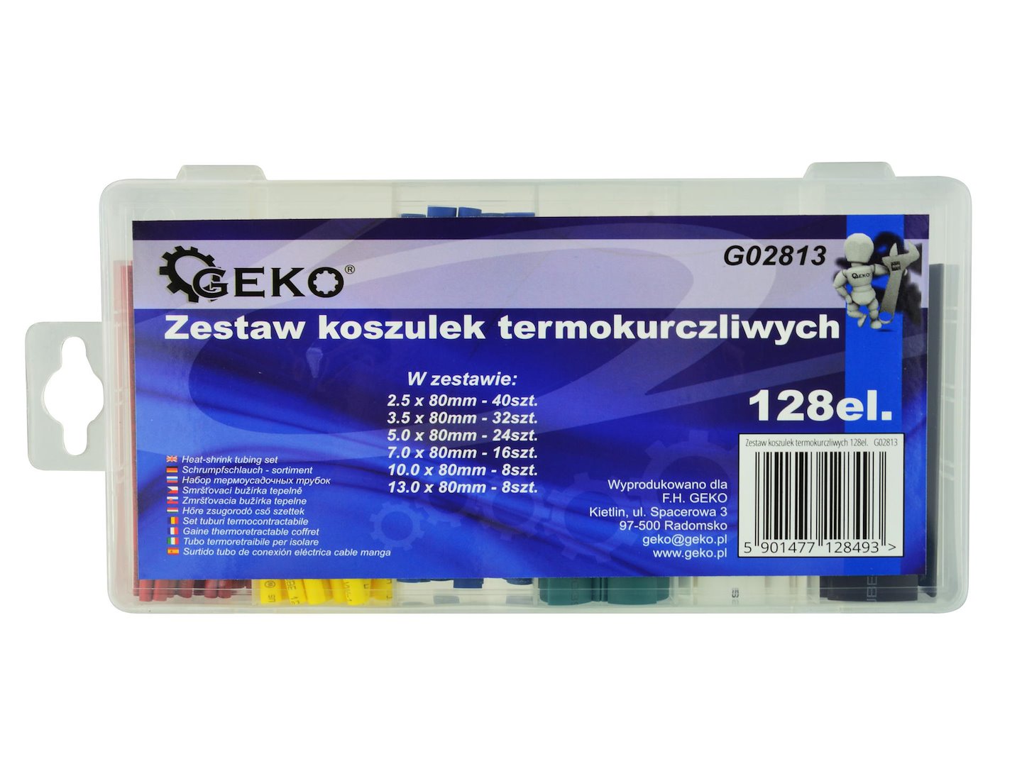 Sada 128 ks smršťovacích trubiček Geko (20/100 mm) 4