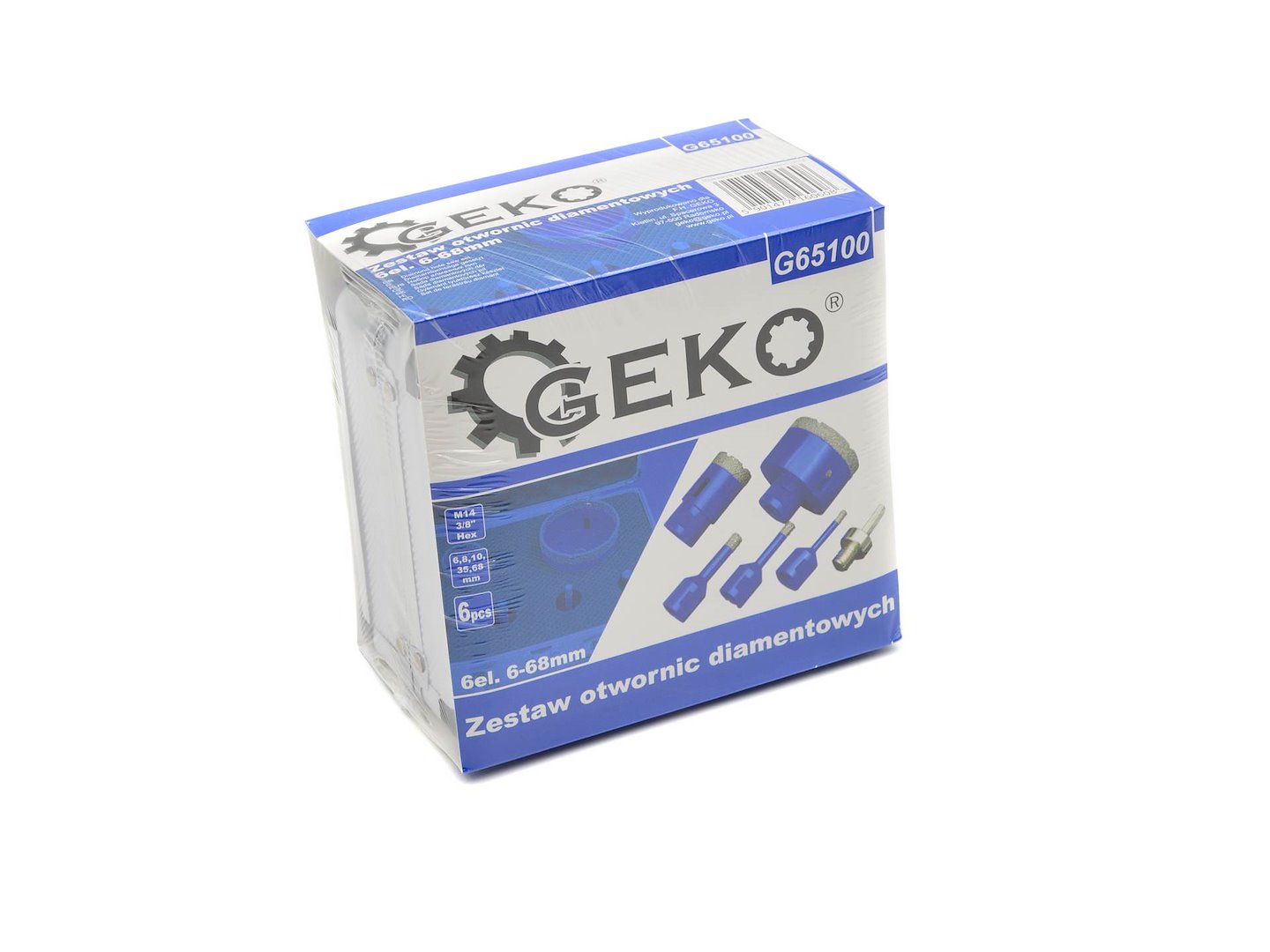 Sada diamantových vrtáků 6–68 mm, 6 ks – Geko 5