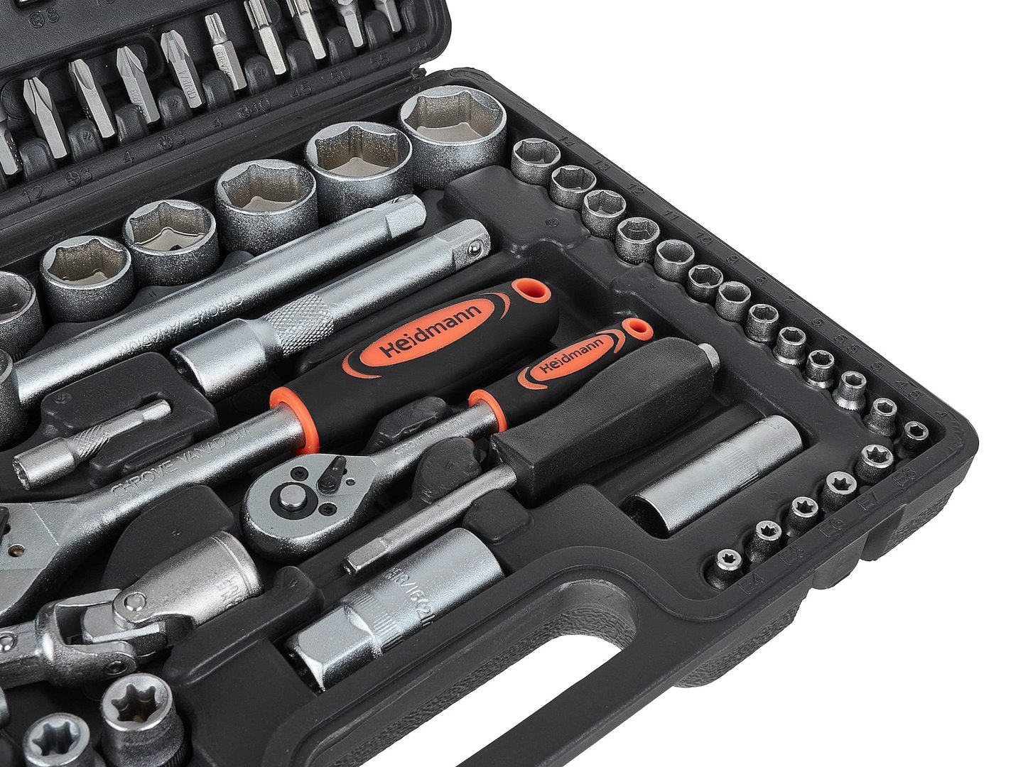 Sada klíčů 108 ks – 1/4", 1/2", Torx, typ H – Geko 8