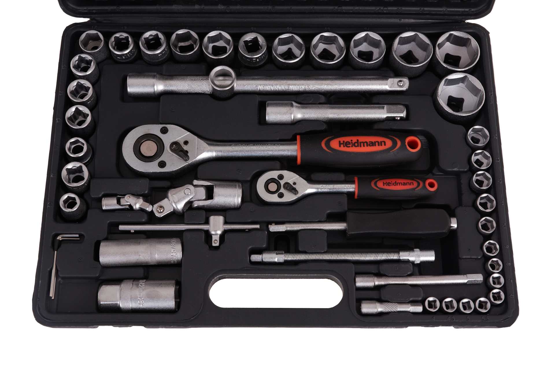 Sada klíčů č. 94, 1/4", 1/2", typ H – 94dílná sada GEKO 6