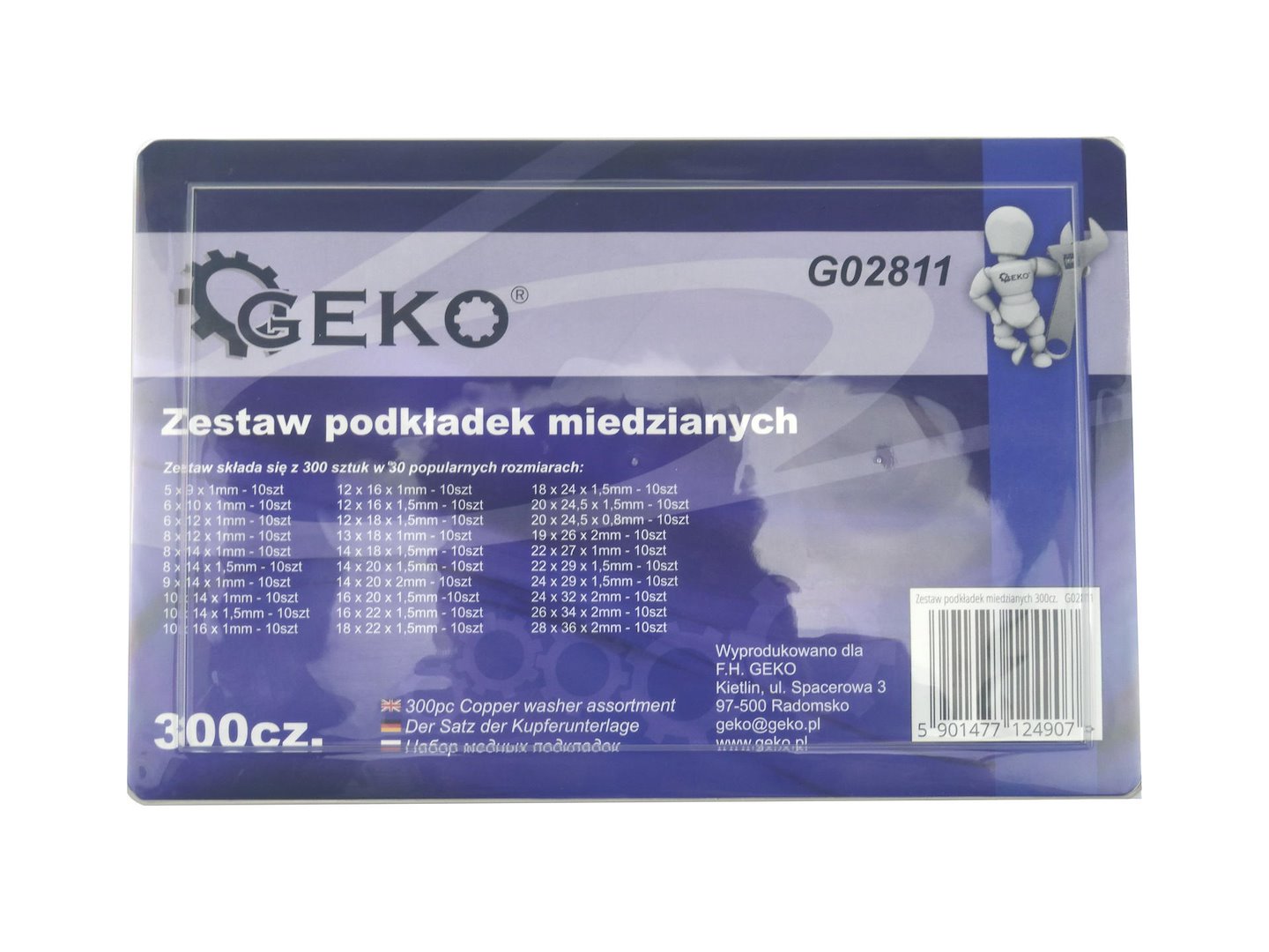 Sada měděných podložek 300 ks – kvalitní měděný materiál