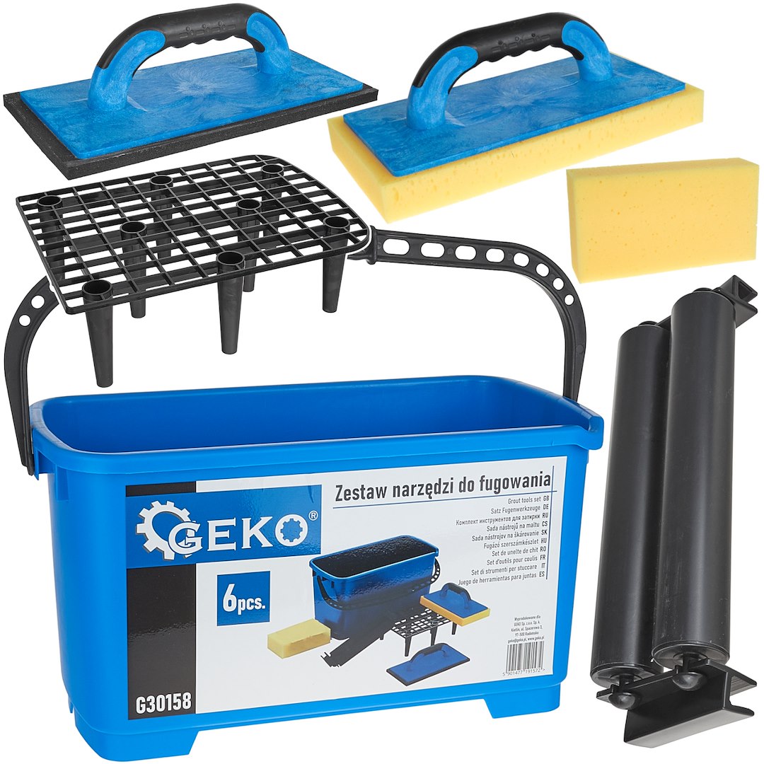 Sada nástrojů pro spárování Geko G30158 – přehled sady
