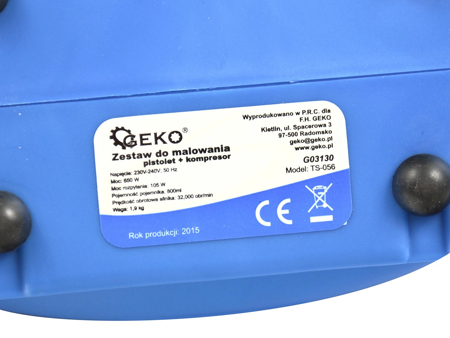 Sada pro lakování GEKO G03130 – nádrž a hadice