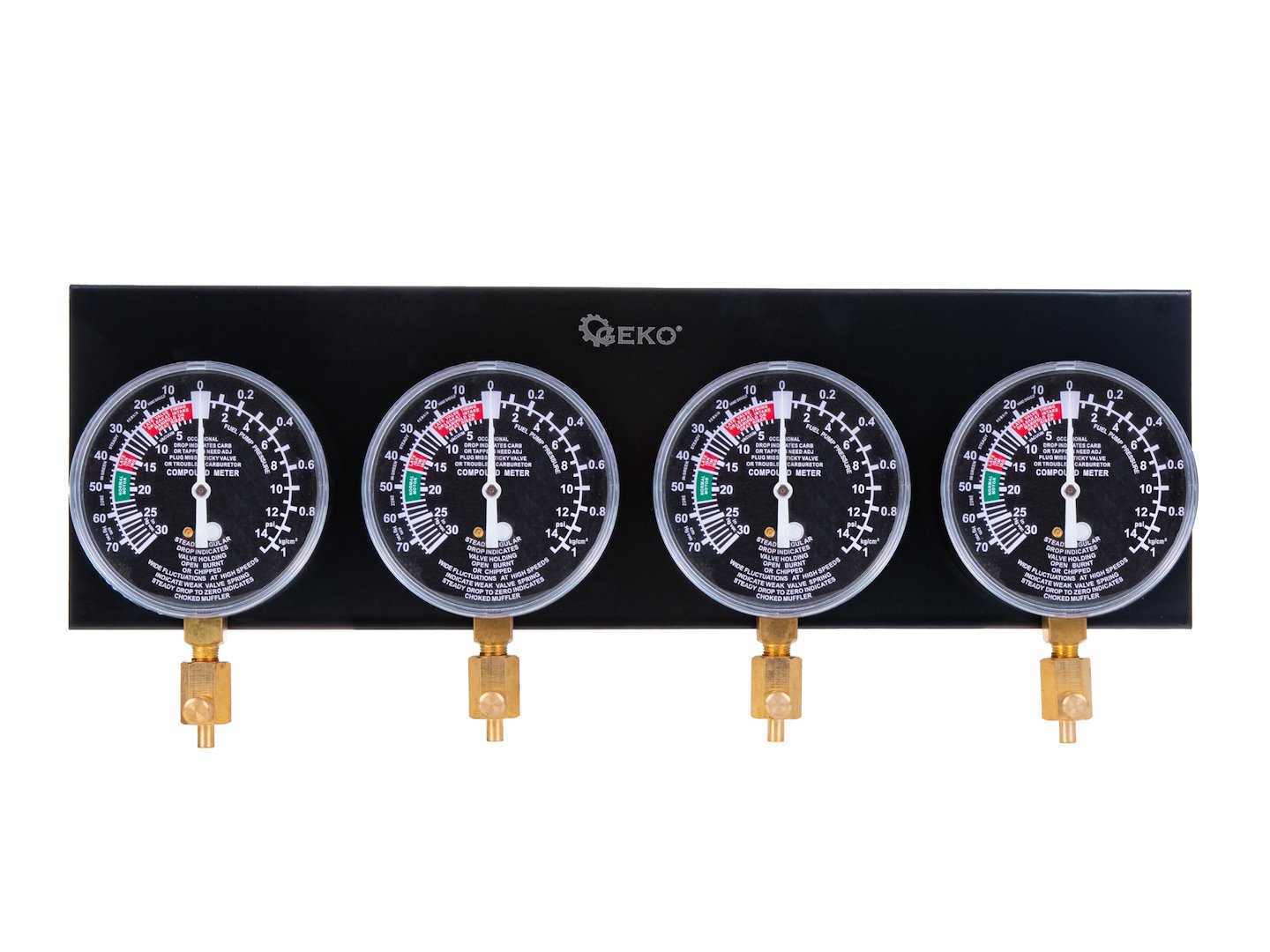 Sada pro synchronizaci karburátorů Geko G30071 – detail manometru