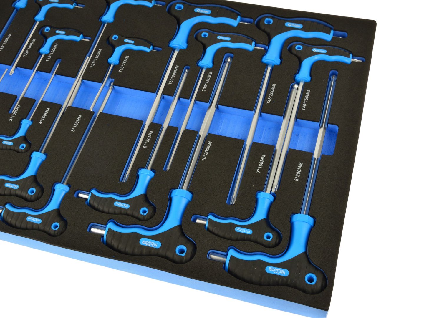 Sada šroubováků Geko G10833E – detail ergonomické rukojeti a dříku