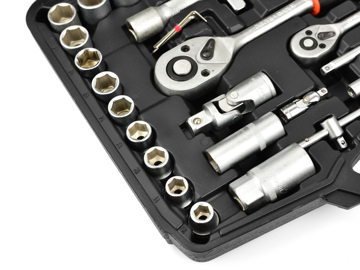 Geko G10149 – detail zapalovacích svíčkových hlavic 16 a 21 mm