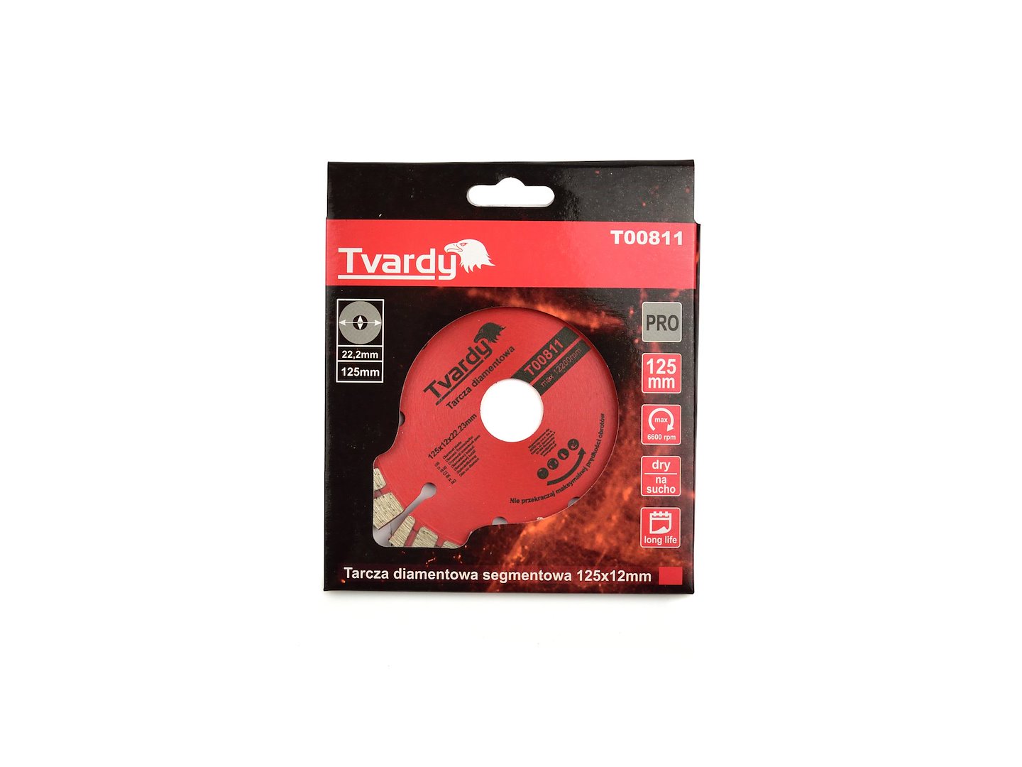 Segmentový diamantový kotouč 125x12 mm Geko PROFI – detail segmentů