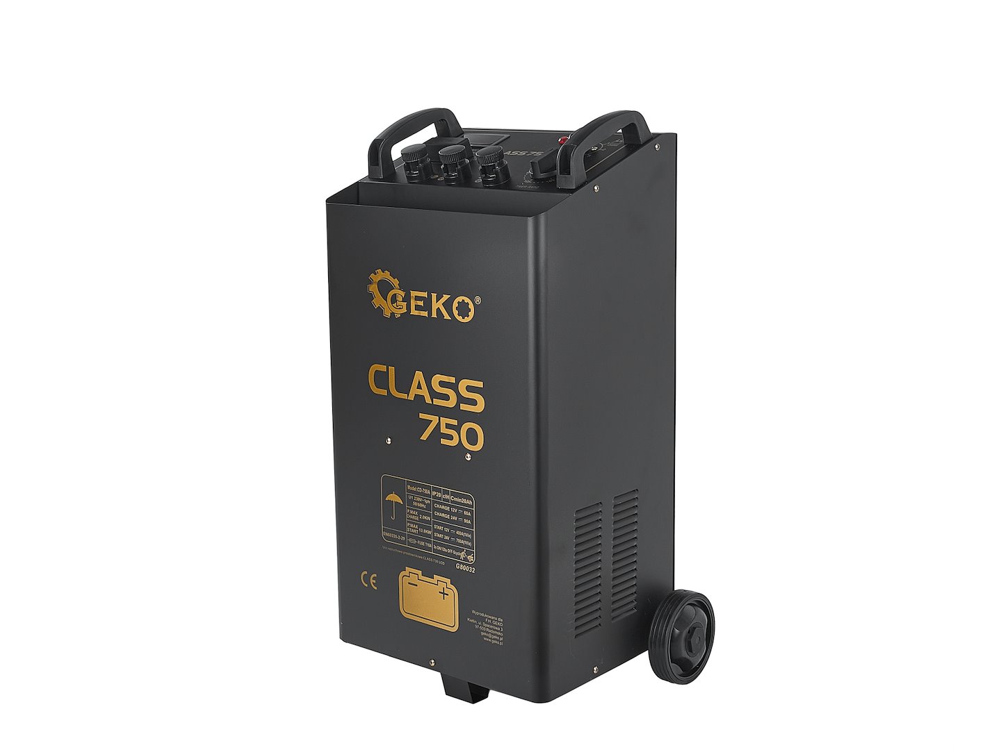 Geko CLASS 750 LCD – připojení ke svorce baterie vozidla
