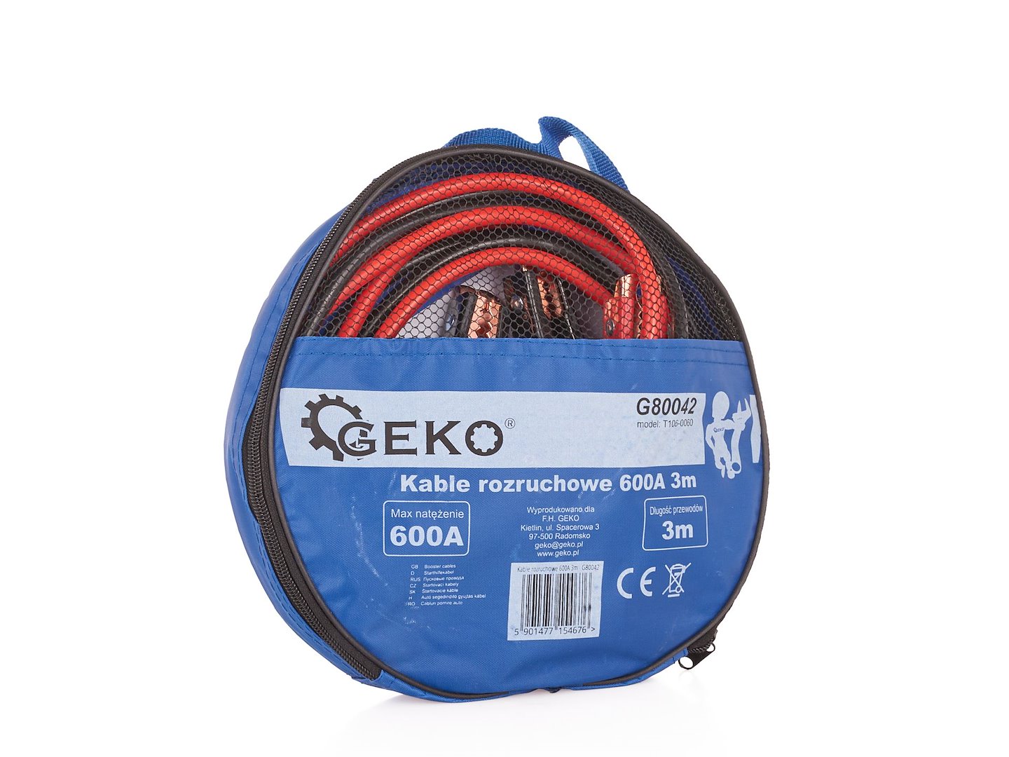 Startovací kabely 600 A, 3 m – Geko 4