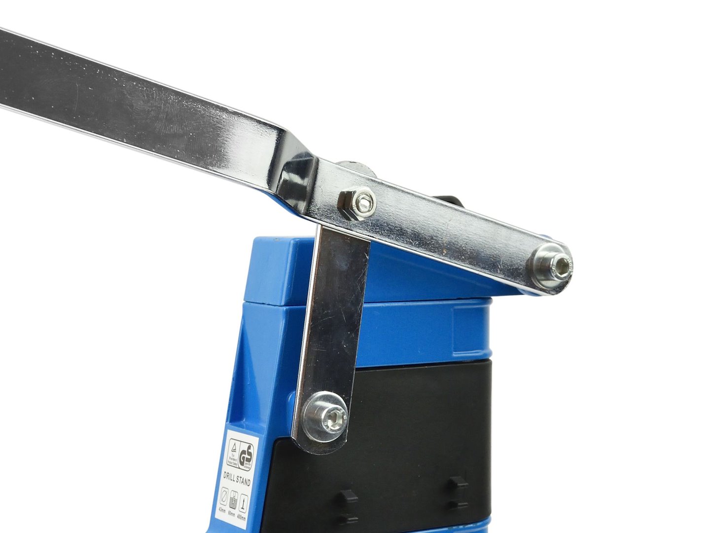 Stojan pro vrtačku se svěrákem Geko G30123 – upnutí vrtačky