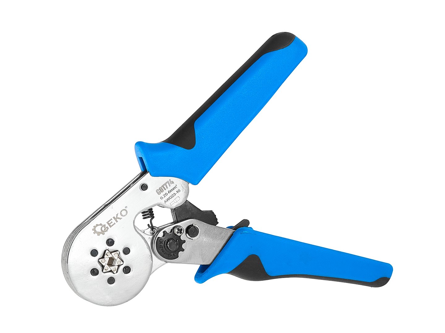 Šestihranná lisovací kleště Geko – ergonomická rukojeť