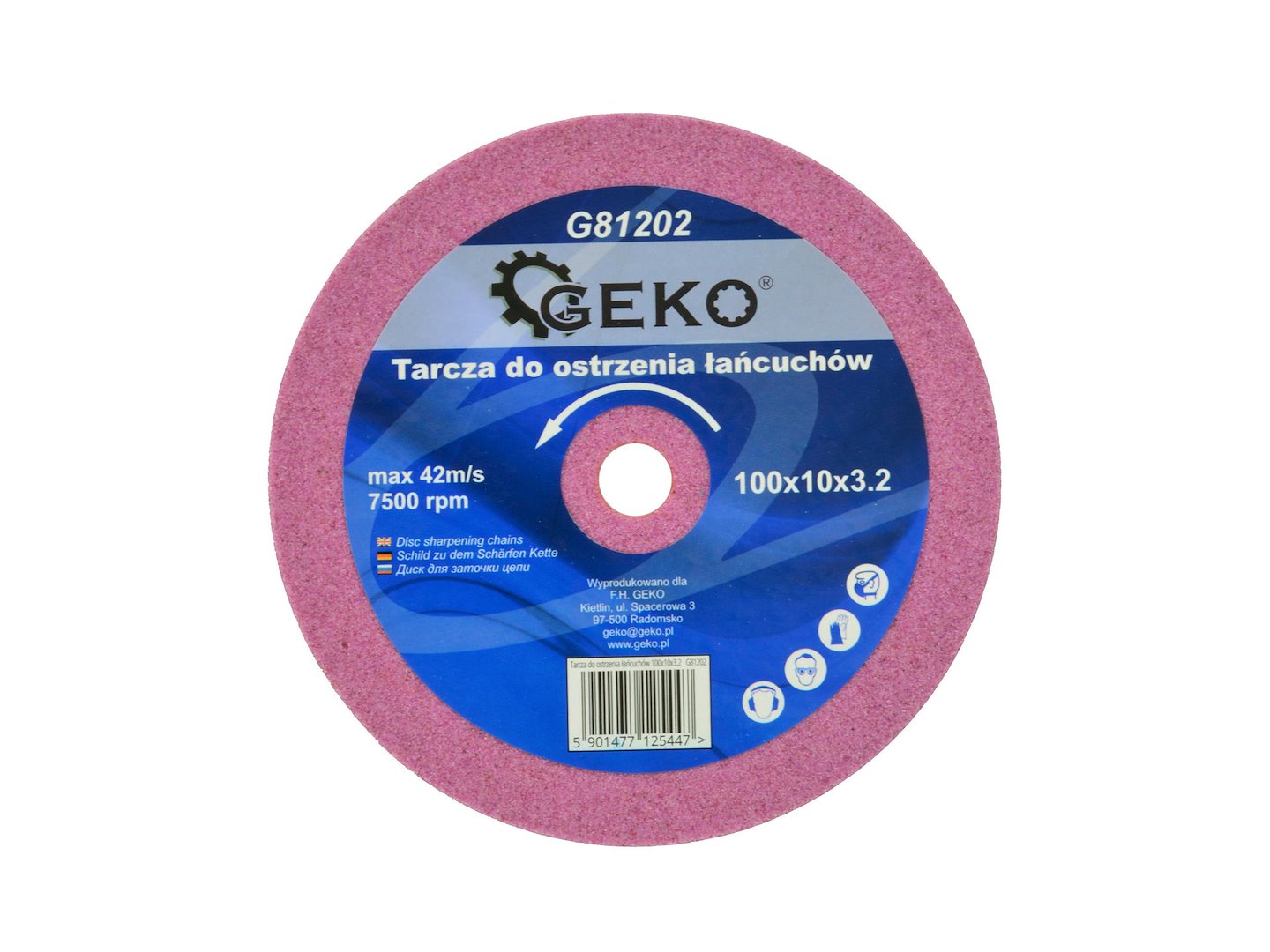 Škrabka na řetězy Geko 100x10x3,2 mm – celkový pohled
