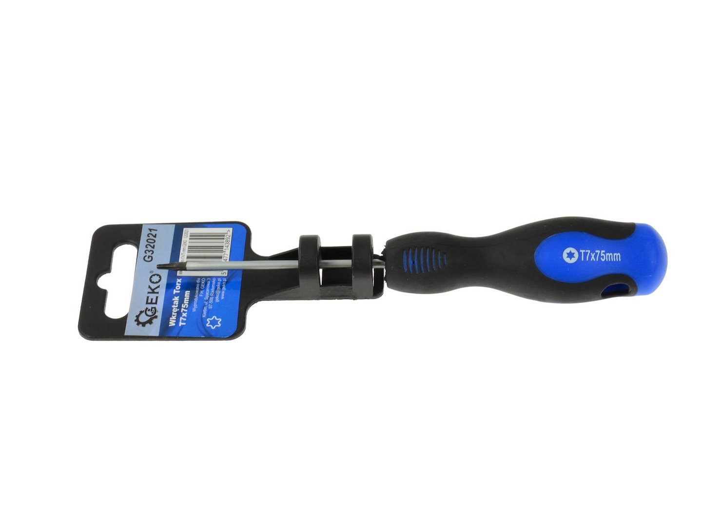 Šroubovák Torx T7×75 mm GEKO – detail špičky