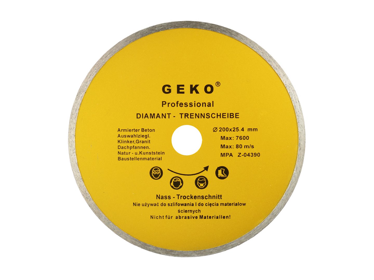 Kotouč průměr 200 mm 25,4 Plný Geko – celkový pohled na produkt