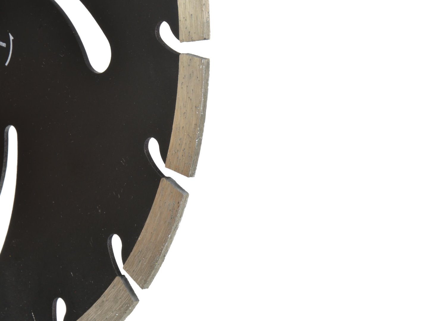 Ochranný štít 230 x 22,2 x 10 mm černý Geko – detail upevnění