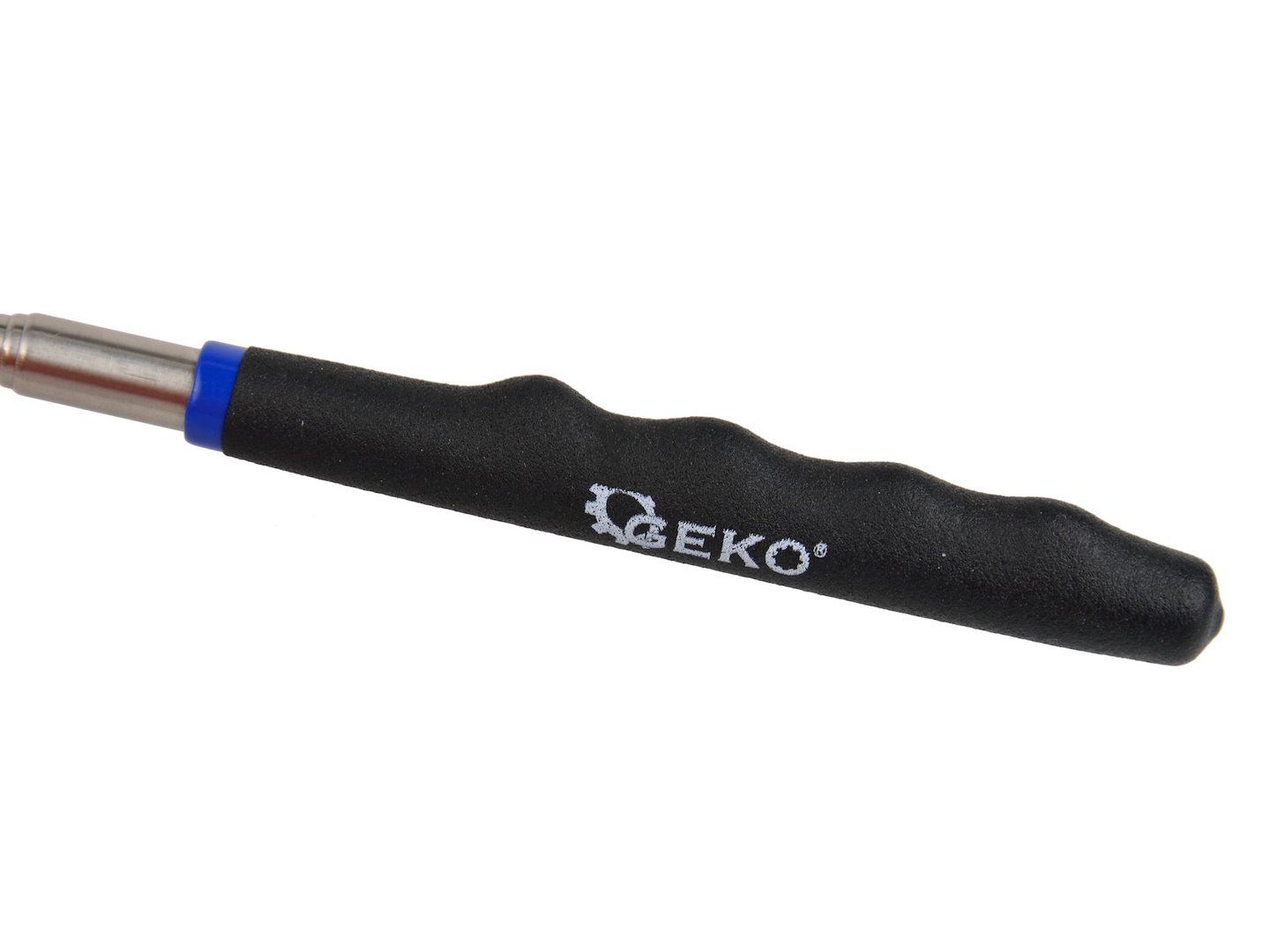 Teleskopický magnetický držák Geko – detail magnetu a teleskopické tyče