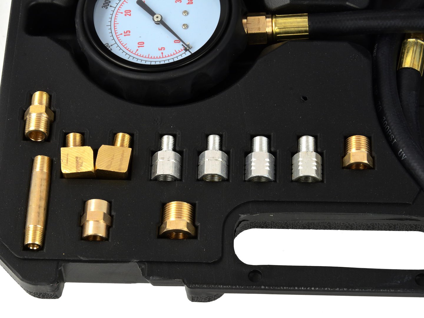 Tester pro měření tlaku oleje Geko – sada adaptérů detail