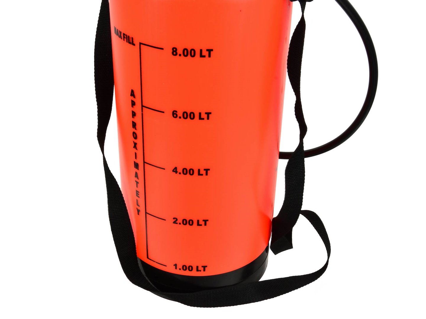 Tlakový postřikovač 8L ORANGE Geko – popruh a ergonomie