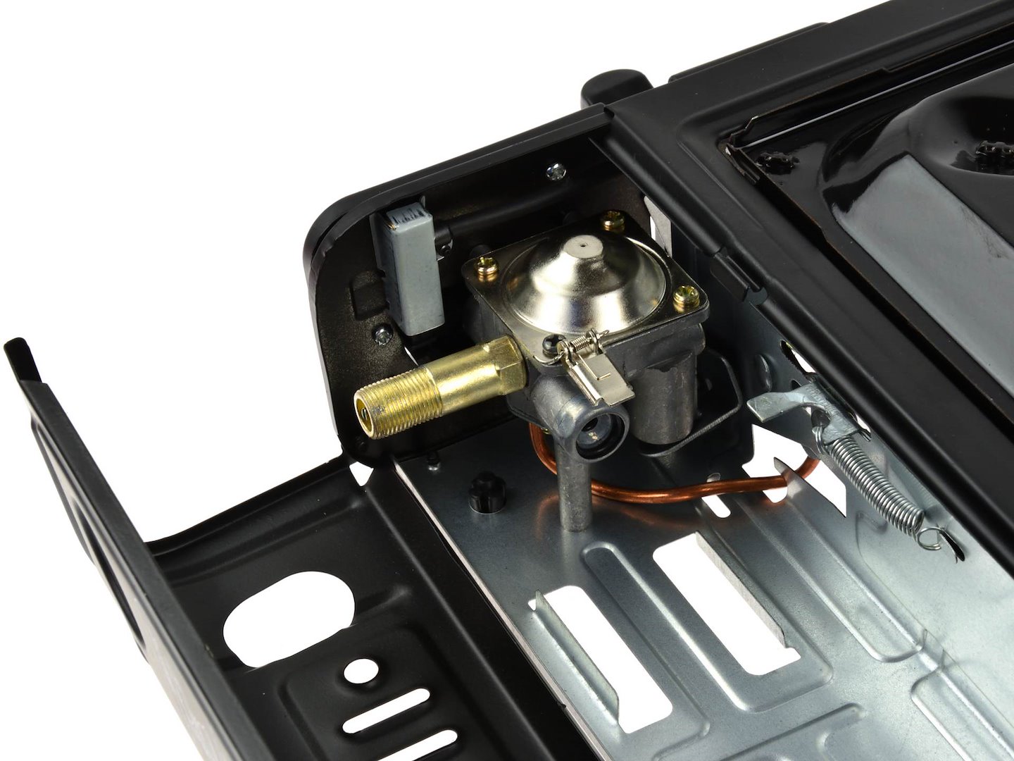 Turistick plynový vařič Geko – detail nožiček a stabilita