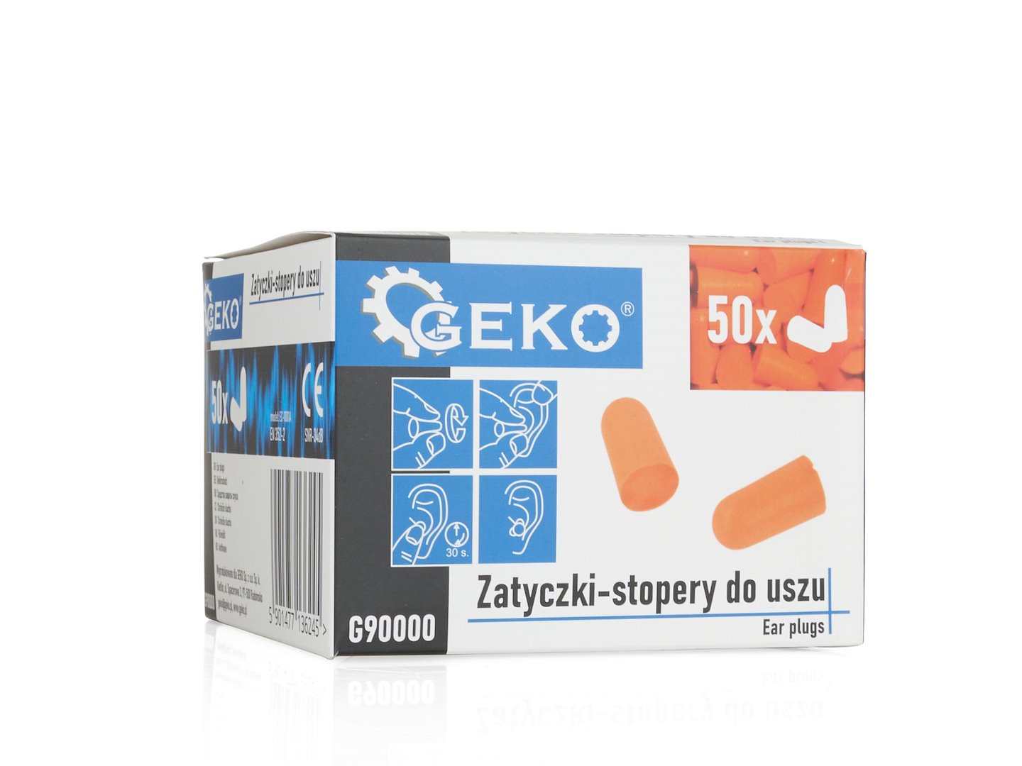 Ušní zátky Geko 50 párů – detail zátek