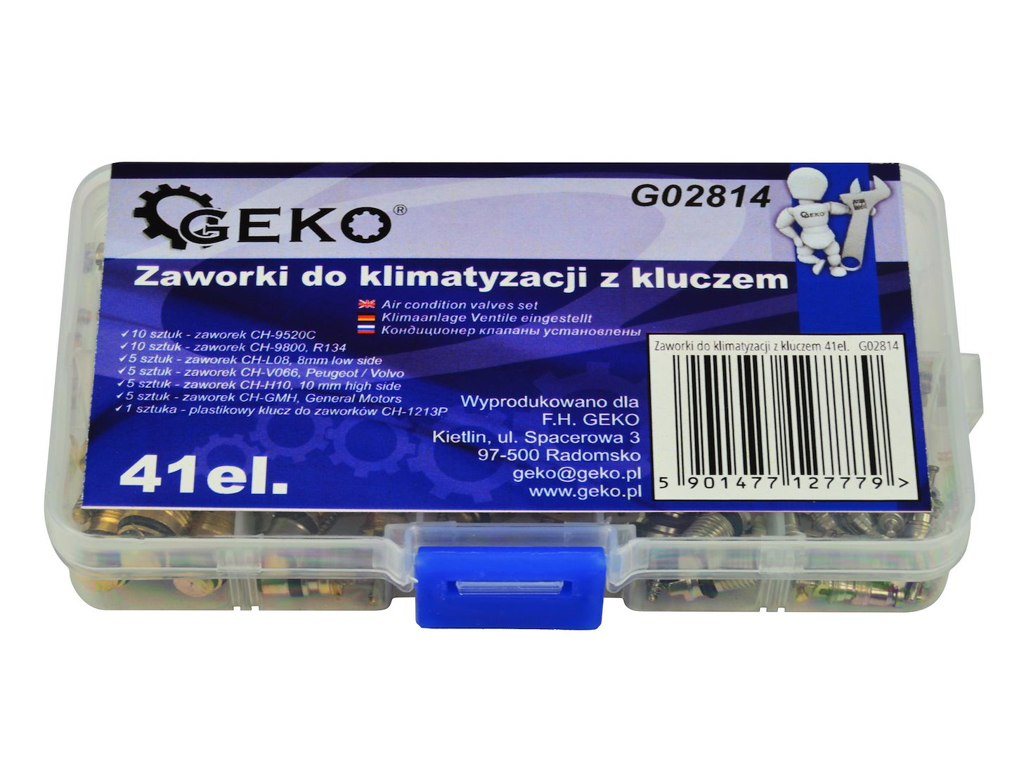 Ventilky pro klimatizaci s klíčem – sada 41 kusů | Geko G02814 4