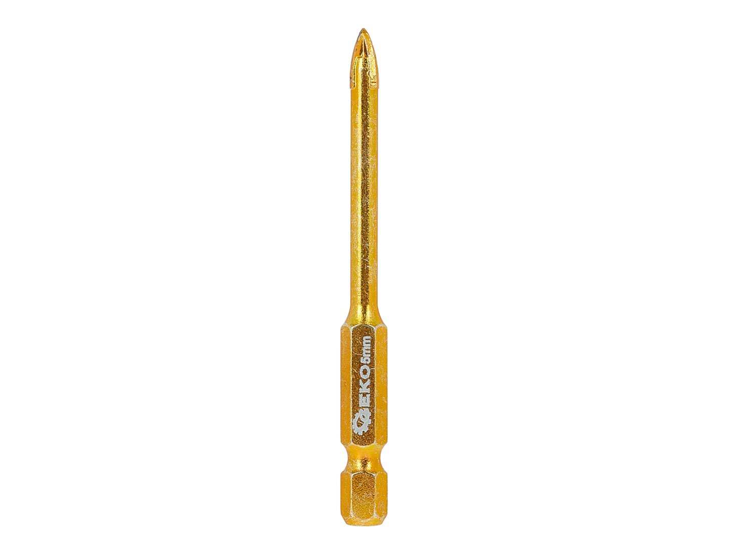 Vrták do skla a keramiky HEX 5 mm – detail HEX stopky
