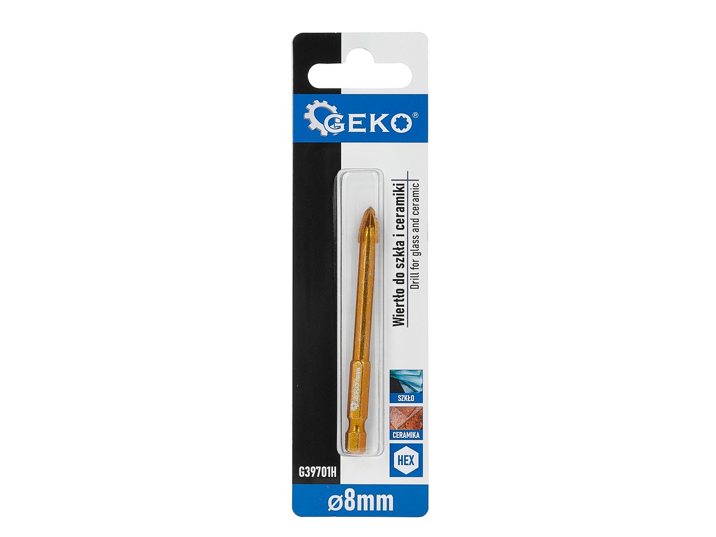 Vrták do skla a keramiky HEX 8 mm – HEX stopka