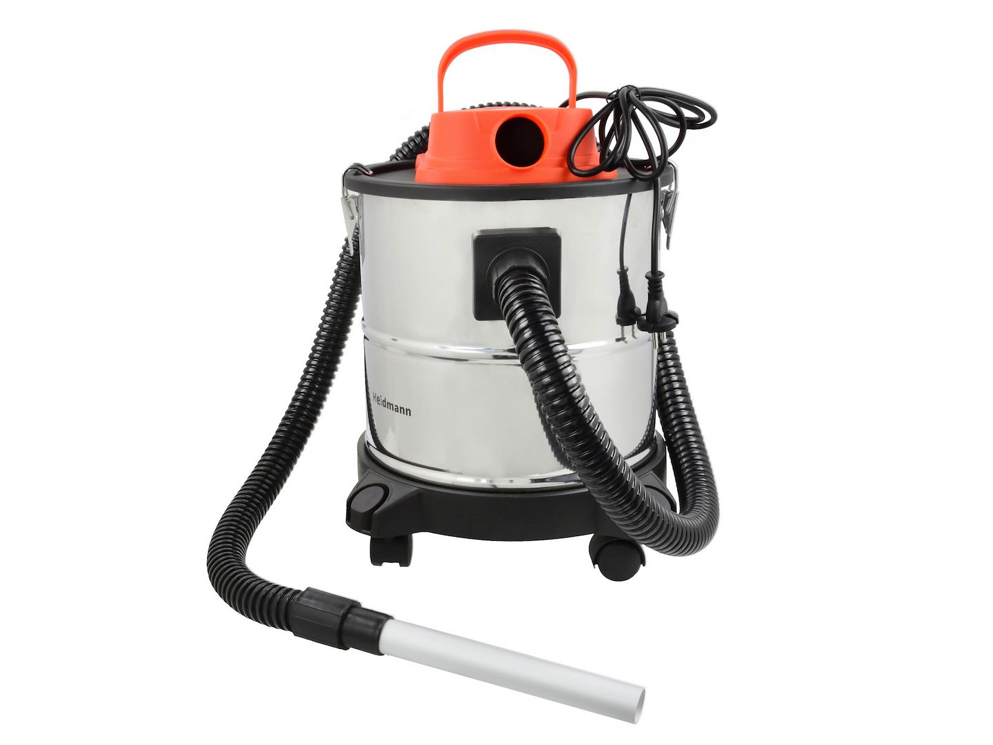 Vysavač na popel 20 l na kolečkách – celkový pohled
