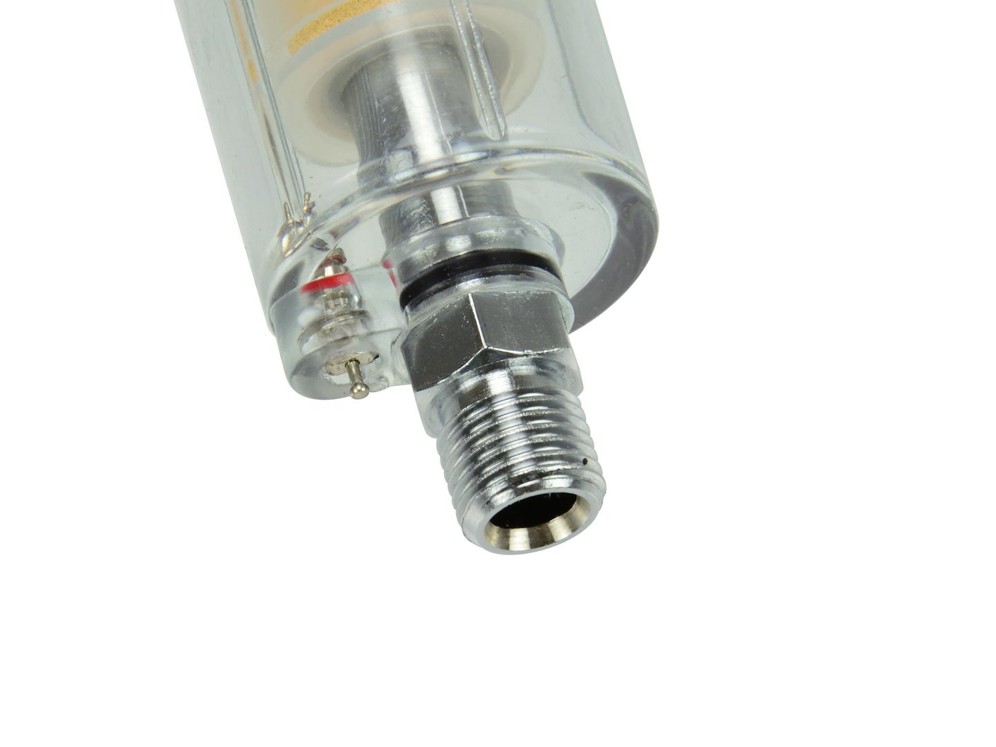 Vzduchový filtr separátor lakovací pistole Geko G01178 – detail závitu 1/4 BSP
