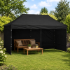 Rychlorozkládací zahradní stan 3 × 6 m – Profi cateringový pavilon, černá