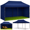 Rychlorozkládací zahradní stan 3 × 6 m – Profi cateringový pavilon, modrá