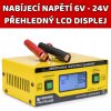 Microprocesorová univerzální nabíječka autobaterií POWERMAT - 6V-24V, LCD Displej