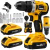 Mega sada - 2v1 Aku vrtačka s příklepem i šroubovák 48V - 2x Baterie 5 Ah ZDARMA + nabíječka + kufřík