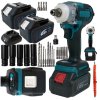XXL Sada: 3v1 Aku Rázový utahovák, šroubovák, vrtačka 48V v kufříku - 2x Baterie 5 Ah ZDARMA + nabíječka + příslušenství