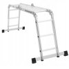 7v1 Multifunkční hliníkový žebřík 4x3 PROFI + ZDARMA 2x PODLÁŽKA