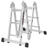 7v1 Multifunkční hliníkový žebřík 4x3 PROFI + ZDARMA 2x PODLÁŽKA