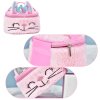 18898 2 detska flitrova kosmeticka tasticka kralicek ruzova 20cm