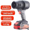 Akumulátorový foukač listí Boxer 24 V Turbo Jet – 2 × baterie + nabíječka, výkonný zahradní pomocník